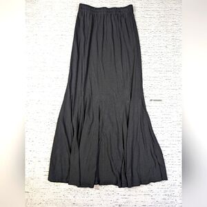 Vintage Linda Lundstrom black Slinky midi skirt